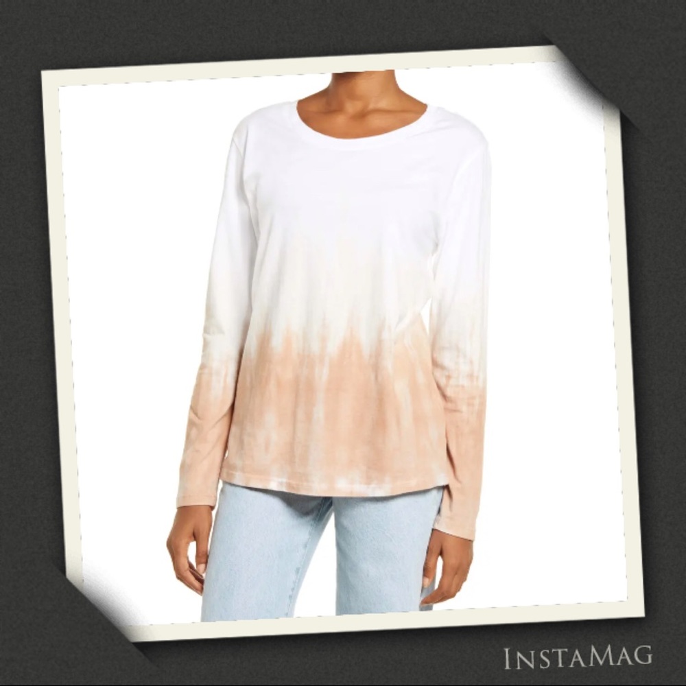 TREASURE & BOND Tie Dye Long Sleeve Top